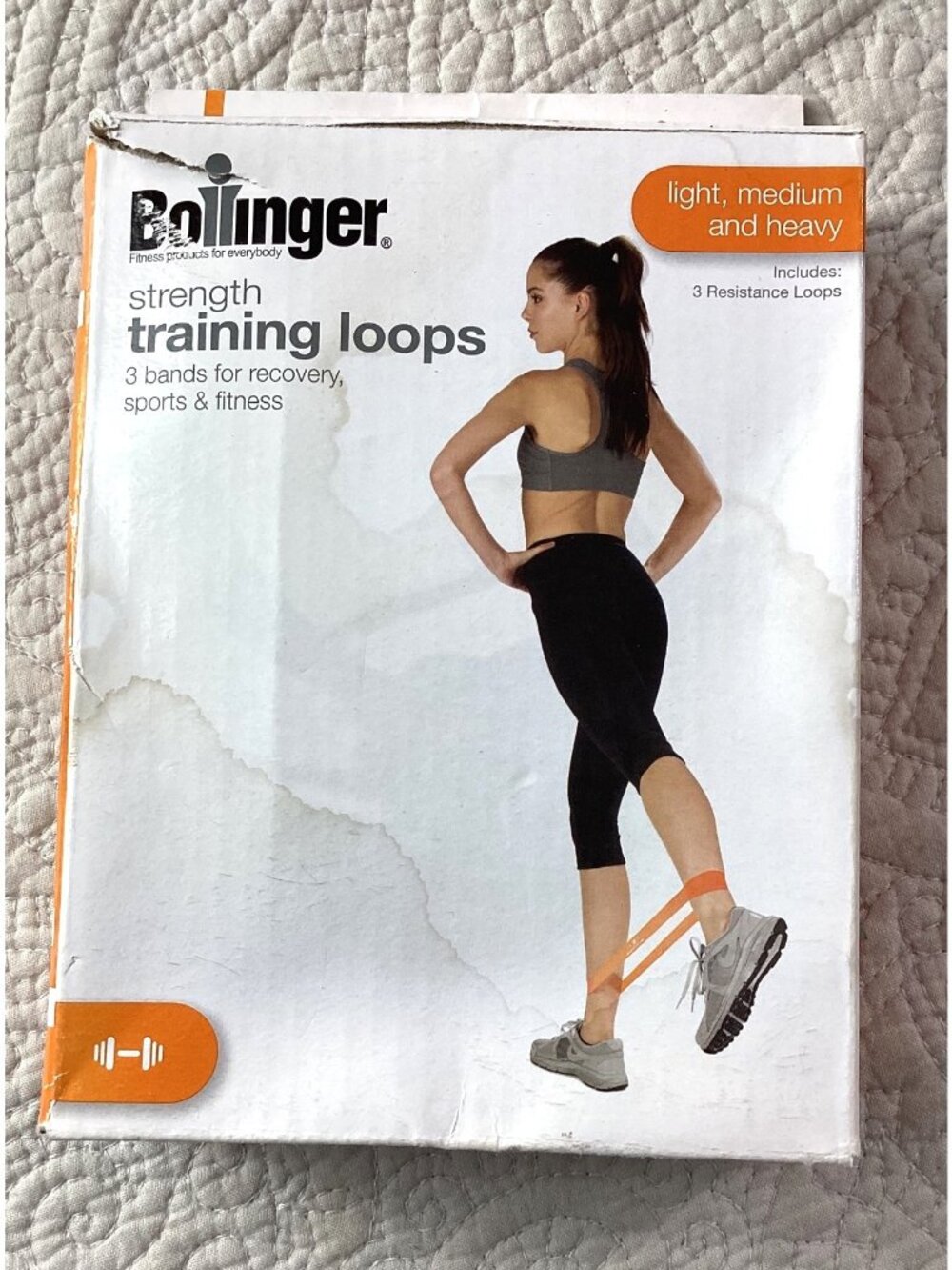 Bollinger Strength Training Loops 3-Pack - Light Medium & Heavy Resistance Bands